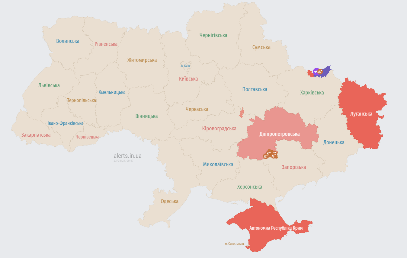 В Україні масштабна тривога через зліт російського МіГ-31К