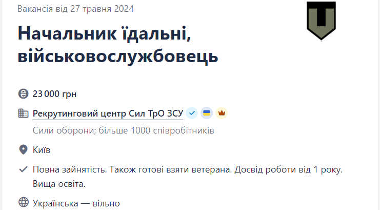 Кращі вакансії для ветеранів у ЗСУ: хто потрібен армії та скільки обіцяють платити