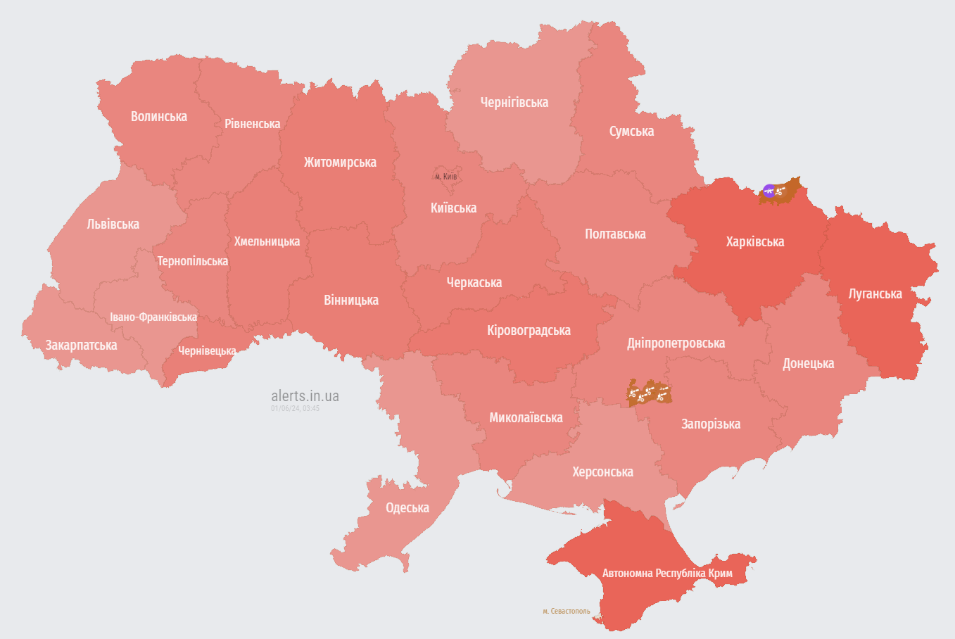 В Україні оголошено масштабну тривогу: Росія запустила ракети з літаків Ту-95МС