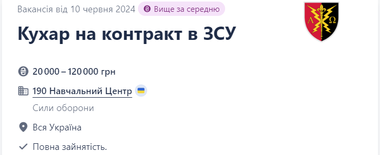 Вакансії від ЗСУ в тилу. Як знайти роботу не на "нулі" та скільки можуть платити