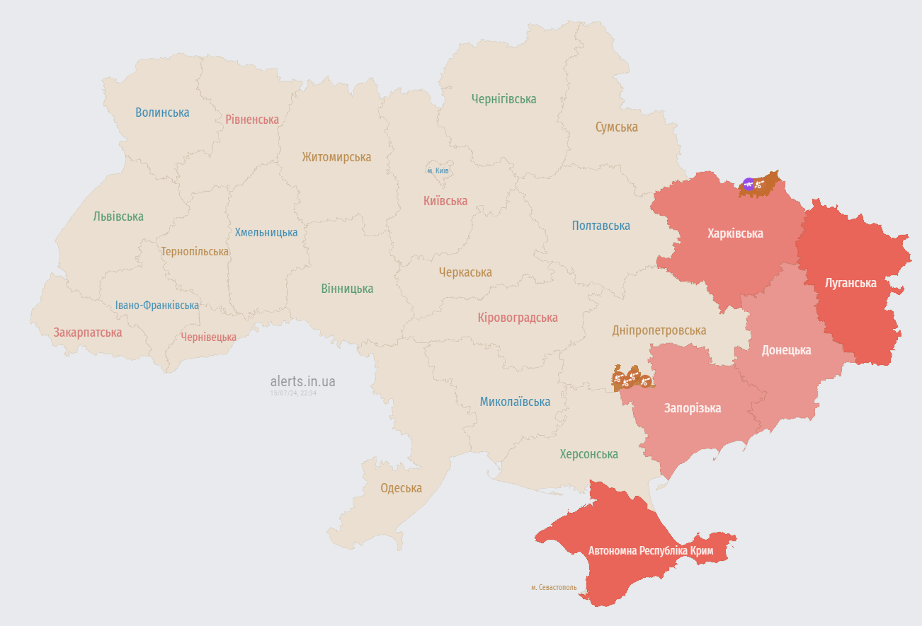 У Києві та більшості областей оголошено тривогу: попереджали про загрозу ракетного удару