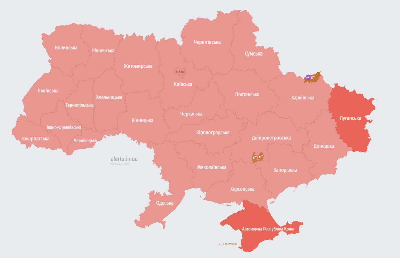 В Україні оголошена масштабна тривога через зліт російського МіГ-31К