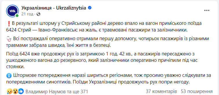 Один из регионов Украины "накрыла" непогода: последствия урагана (фото, видео)