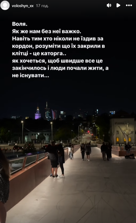 Волошин після втечі з України видав "роздуми" про "життя в клітці"