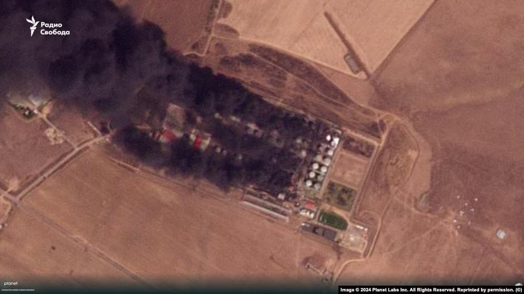 У Ростовській області восьмий день горить нафтобаза, яку атакували ЗСУ
