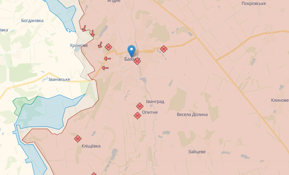 Ситуація під Бахмутом. Ворог посилюється, але ЗСУ просуваються, - Маляр
