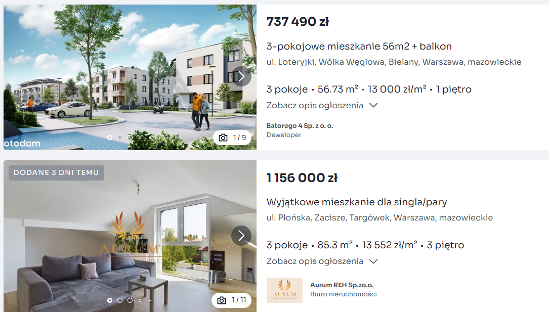 Скільки коштують квартири у Польщі: огляд цін у найбільших містах