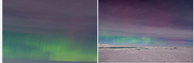 Українські полярники "зловили" рідкісне південне полярне сяйво: неймовірні кадри