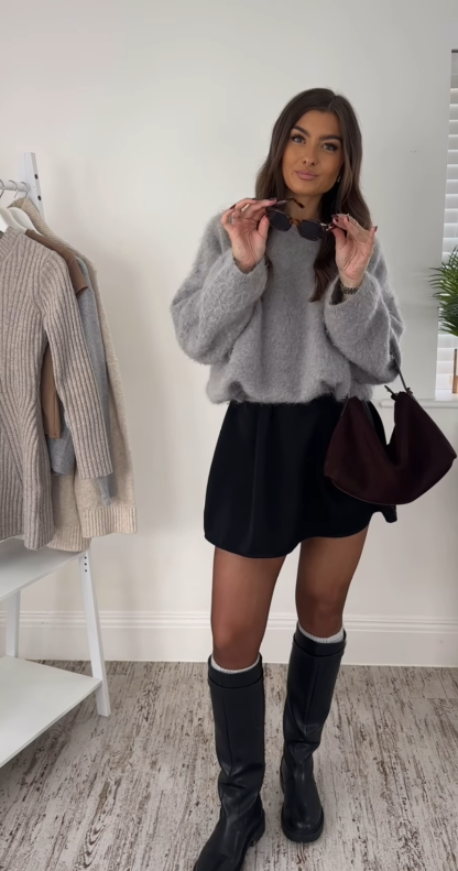 Як створити осінній "лук" з легкою сукнею. Стильно, тепло і легко (відео)