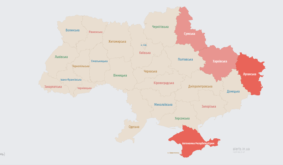 У Харкові оголошено повітряну тривогу. Чути звуки вибухів