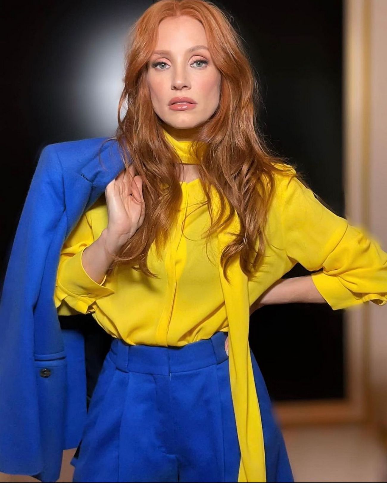 В Украину приехала голливудская звезда Джессика Честейн (видео)