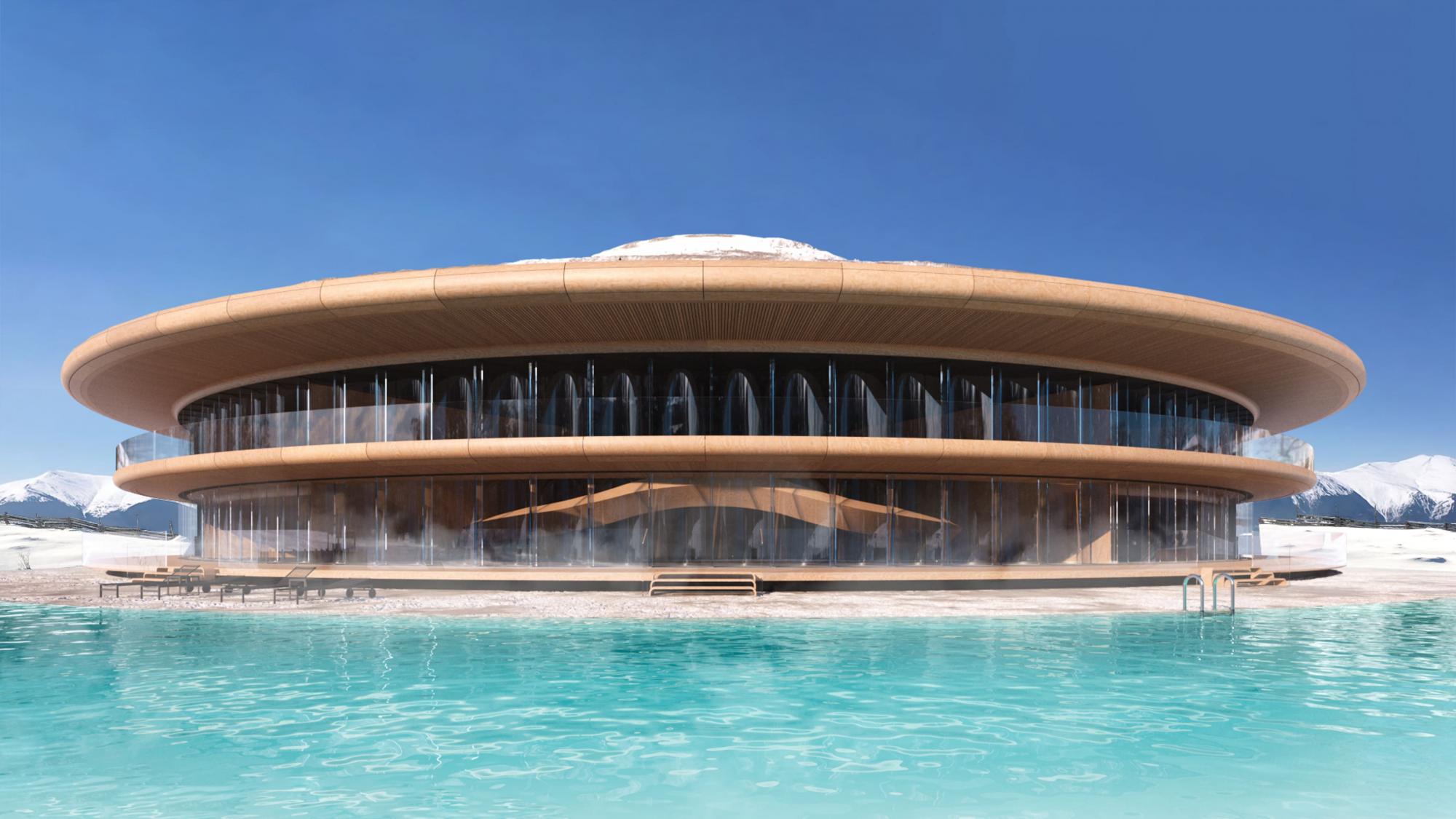 Дивіться, як виглядатиме готель у Карпатах, що "зливатиметься" із природою (фото)