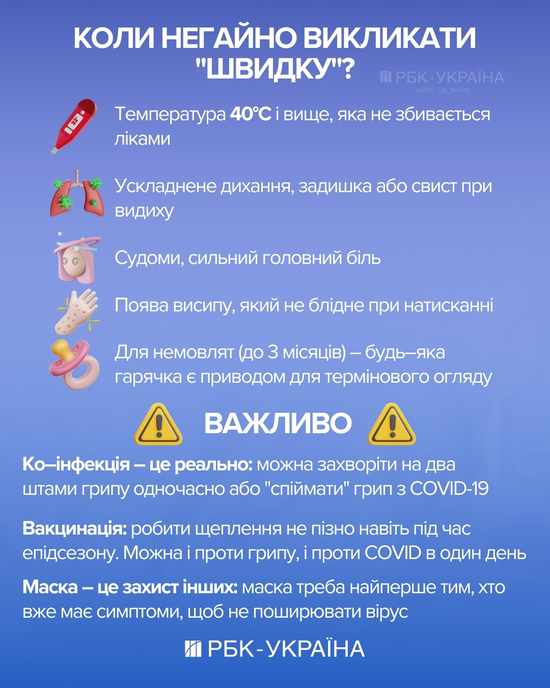 Як відрізнити грип від застуди й коли треба негайно викликати "швидку": поради лікаря