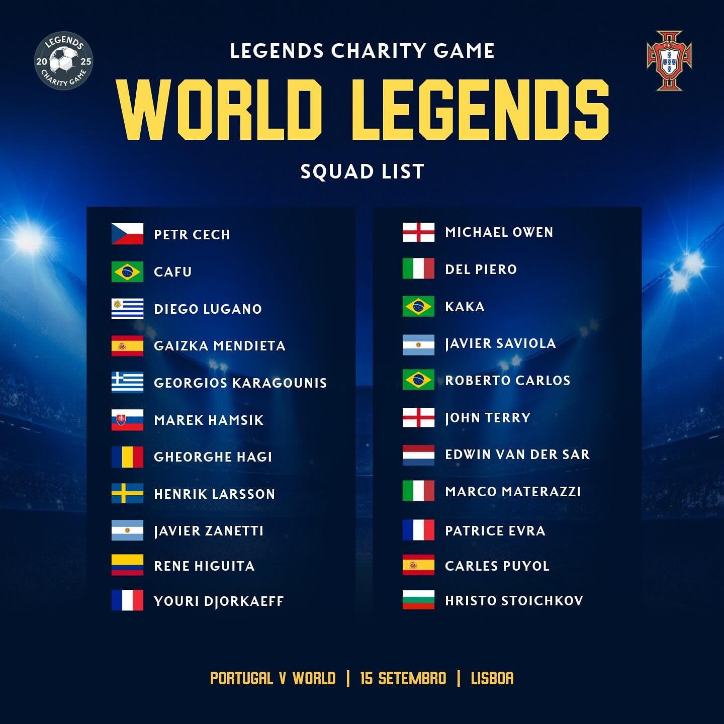 Усик зіграє за футбольну збірну світу з Террі, Кака та іншими