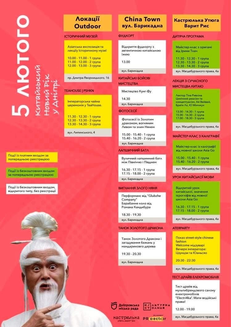 Китайський Новий рік у Дніпрі: де і як святкуватимуть