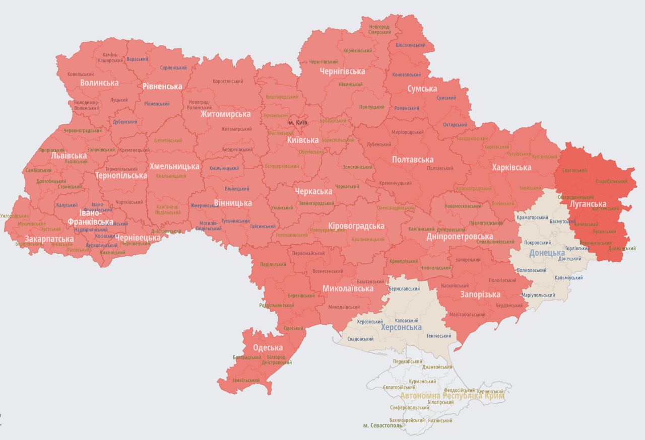 Воздушная тревога по всей Украине, работа ПВО и удары по Львову: что происходит сейчас