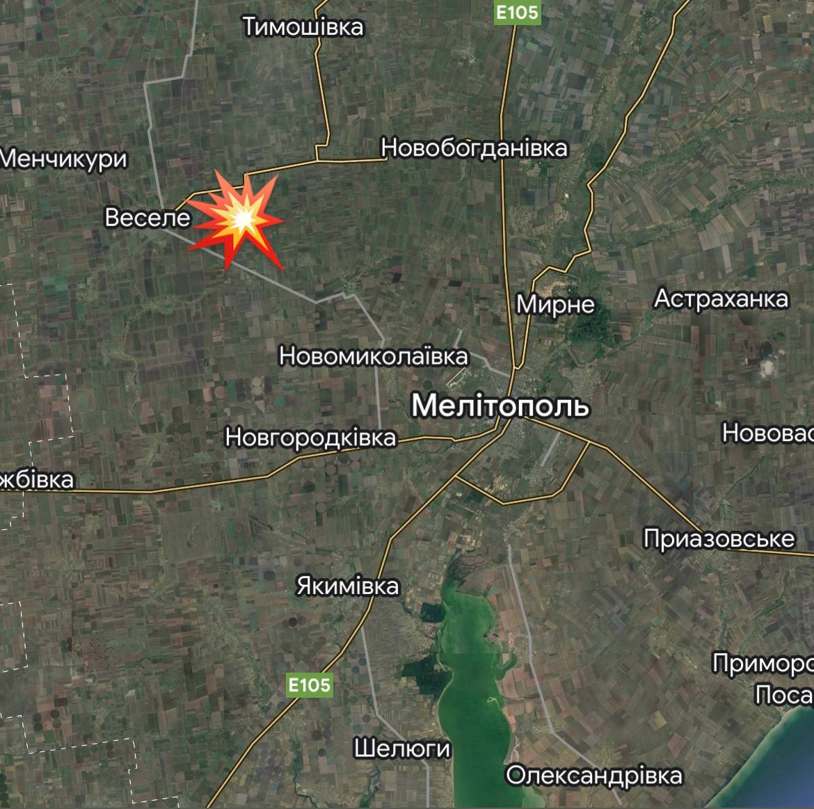 Росіянам було не весело. Чергова ворожа база ліквідована у Веселому під Мелітополем