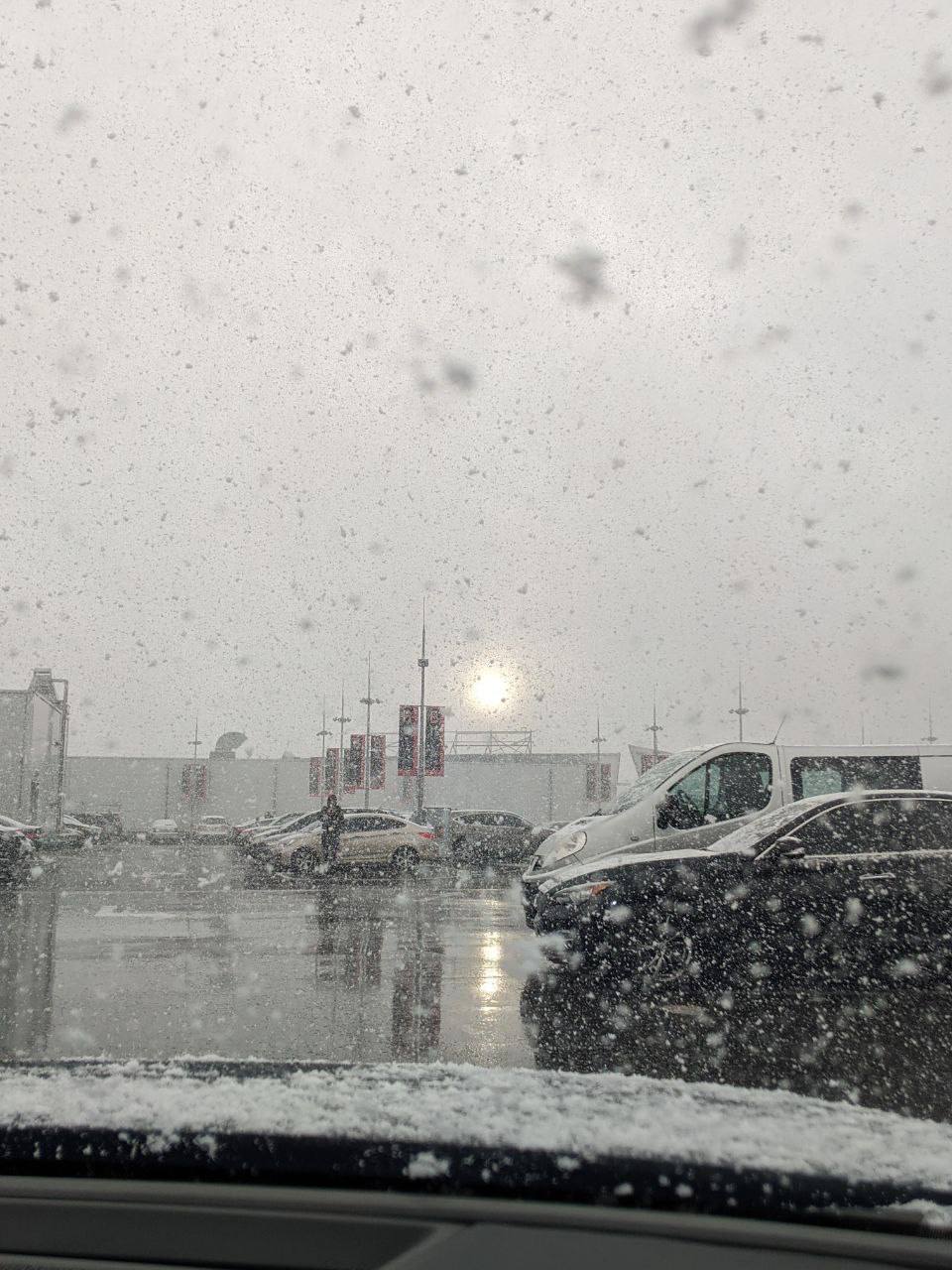 Ось як весняний снігопад припорошив Київ: завірюхи з кучугурами на відео і фото