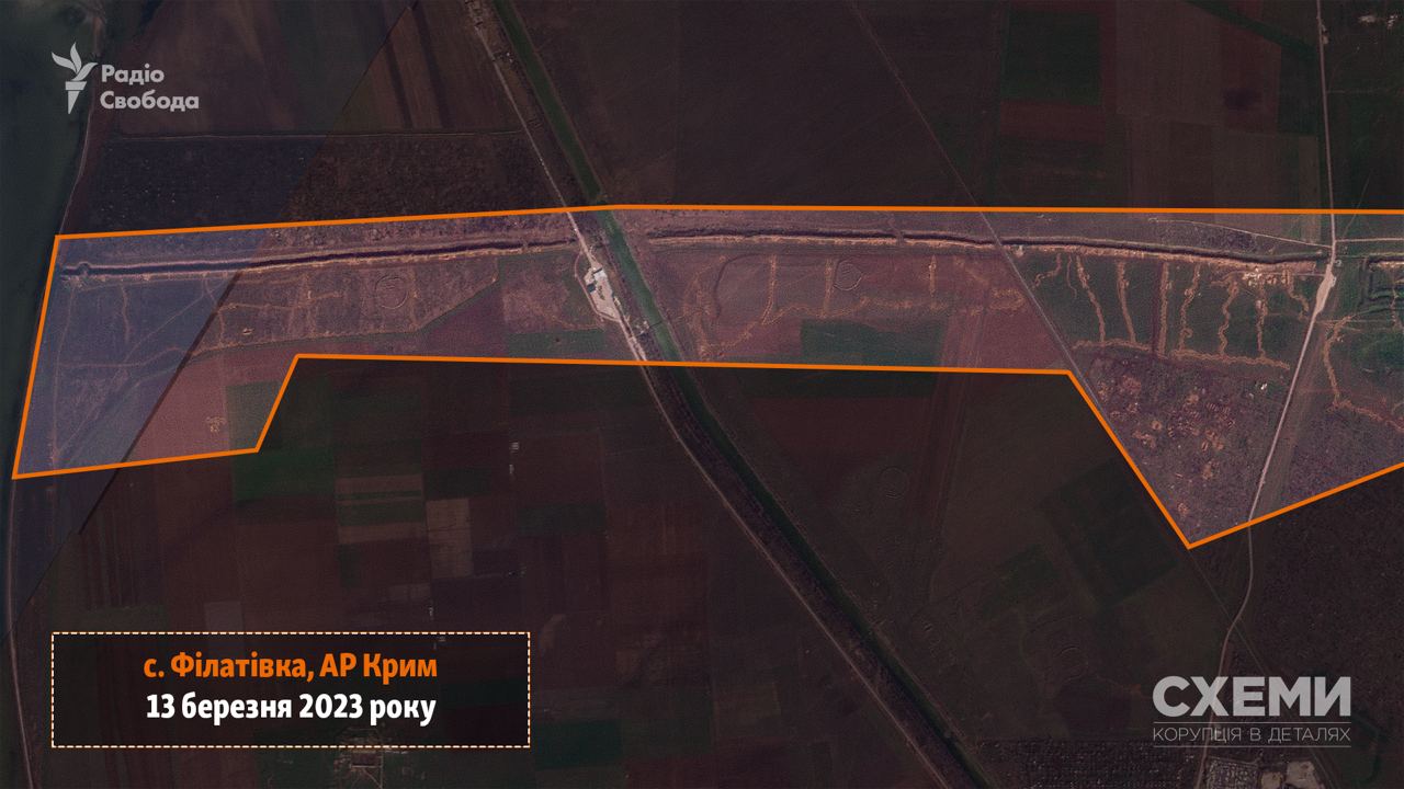Готовятся к обороне. В Крыму оккупанты массово строят защитные сооружения: спутниковые фото
