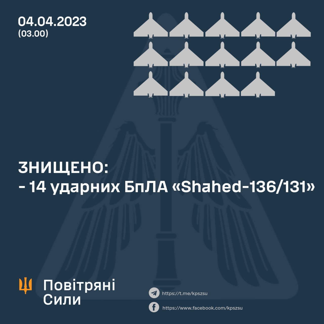 Нічний удар по Одесі: війська РФ запустили 17 "шахедів", більшу частину збили