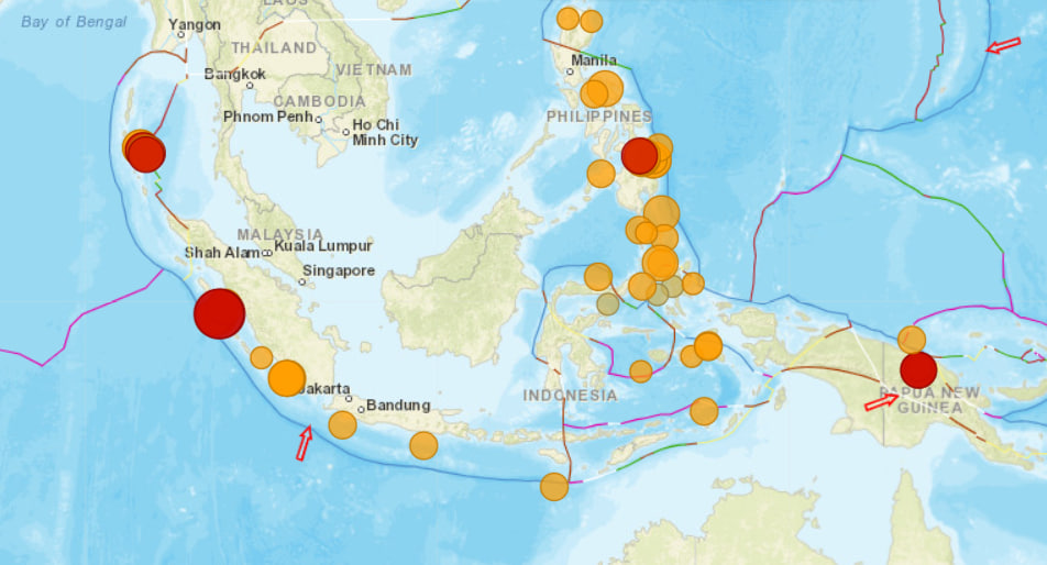 Біля Індонезії стався землетрус магнітудою 7,3