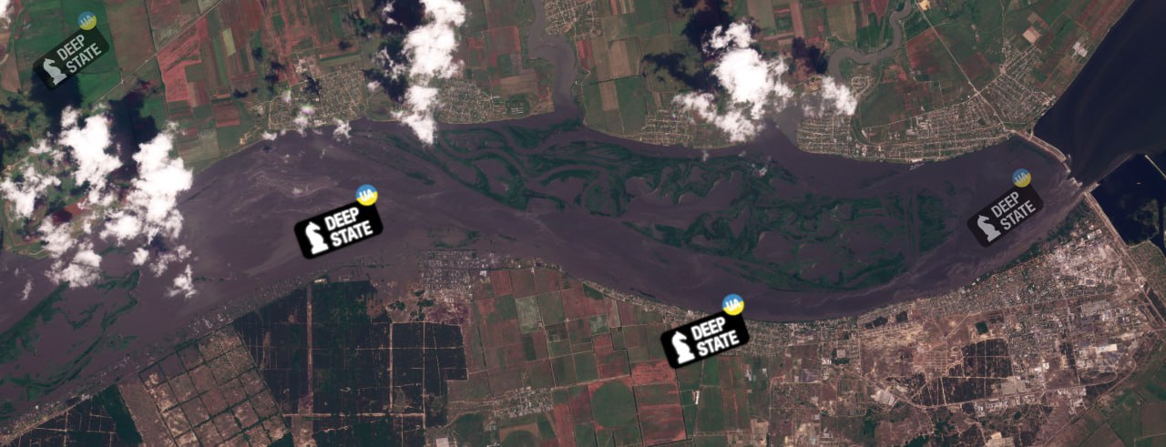 Підрив Каховської ГЕС: оприлюднено супутникові знімки