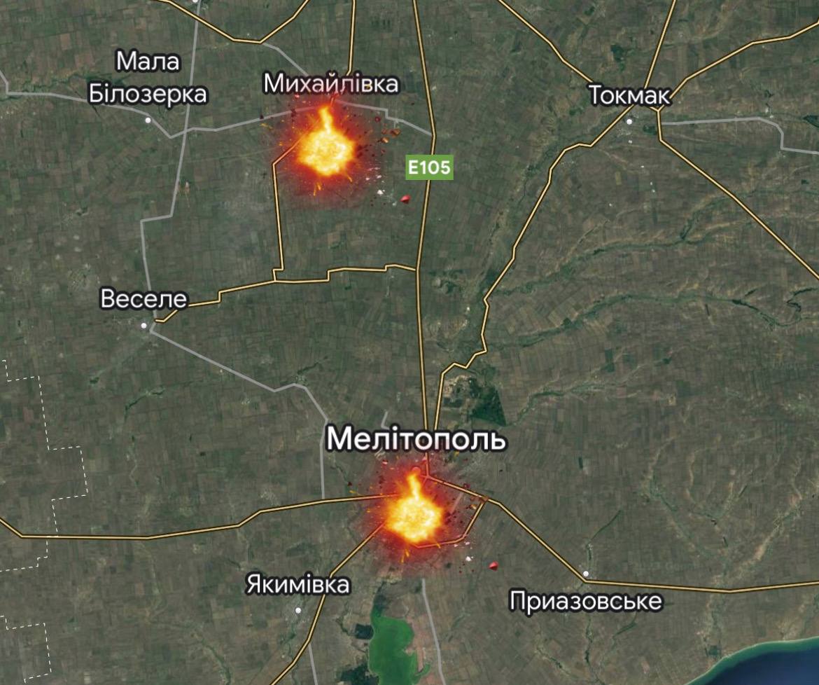 В Криму та Мелітополі пролунали вибухи