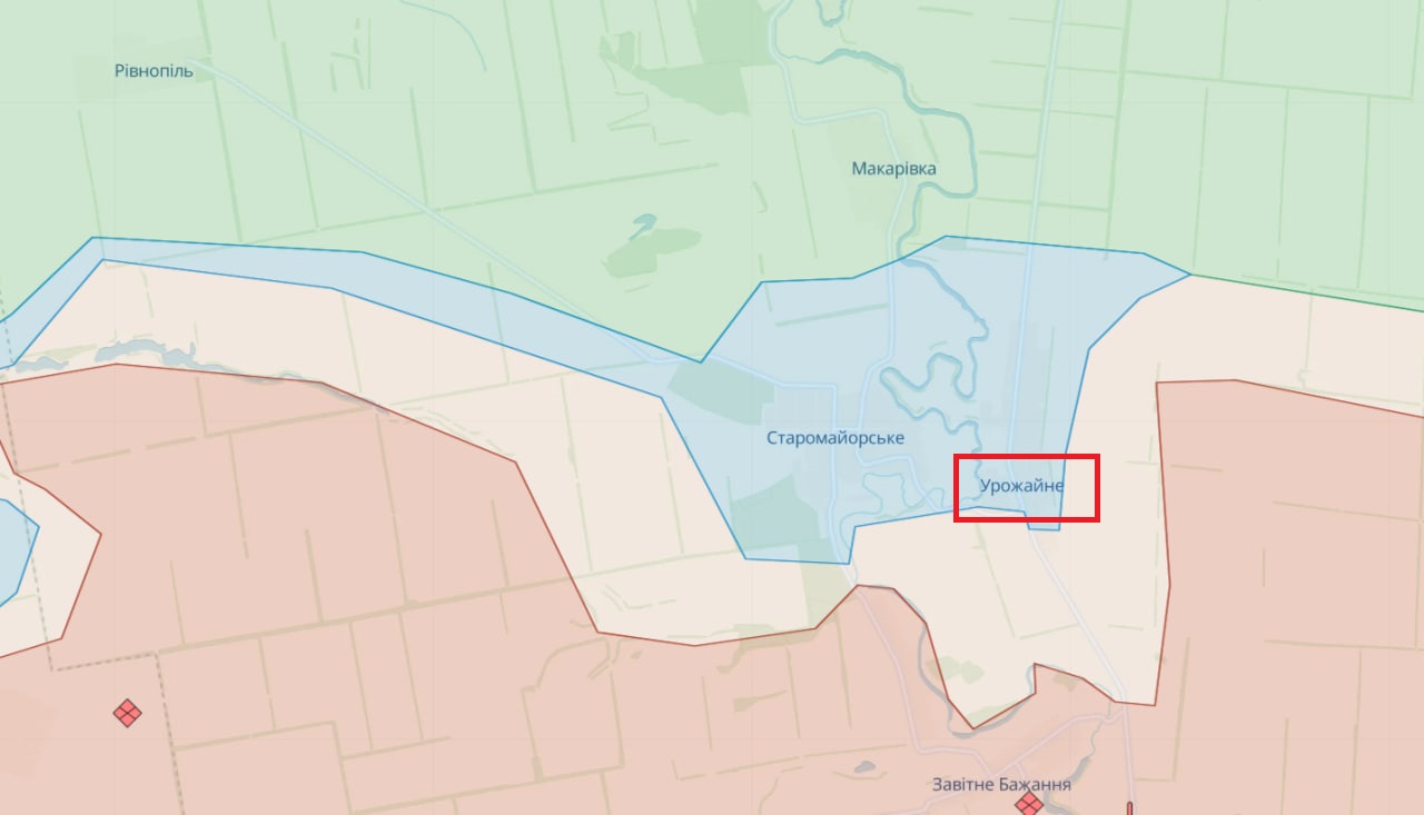 Украинские войска продвигаются в направлении Урожайного, - Генштаб