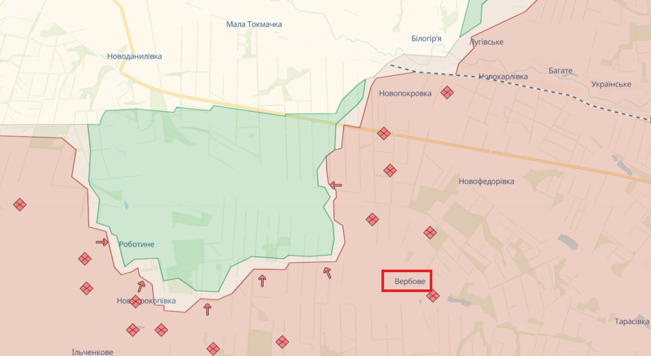 ЗСУ просунулися в районі Вербового, росіяни покинули деякі позиції, - Генштаб