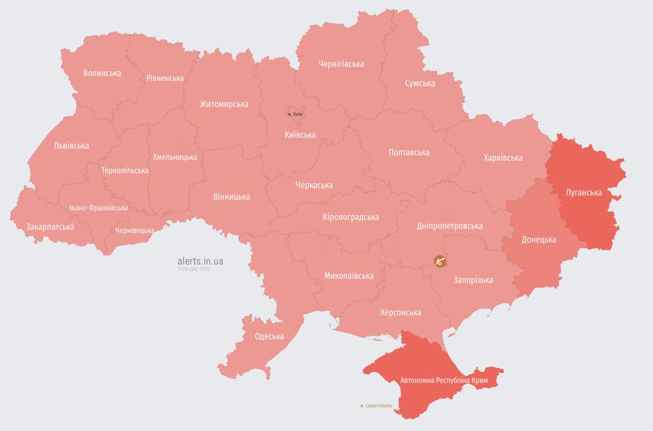 В Украине масштабная воздушная тревога. Взлетел истребитель МиГ-31К