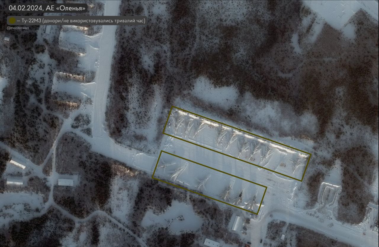 Як виглядає російський аеродром Оленья, з якого злітають літаки з ракетами бомбити Україну