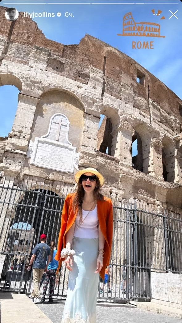 Зірка Емілі в Парижі "підкорила" Рим у ніжному образі (фото)