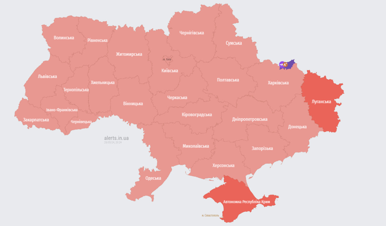 В Україні масштабна повітряна тривога через зліт МіГ-31К
