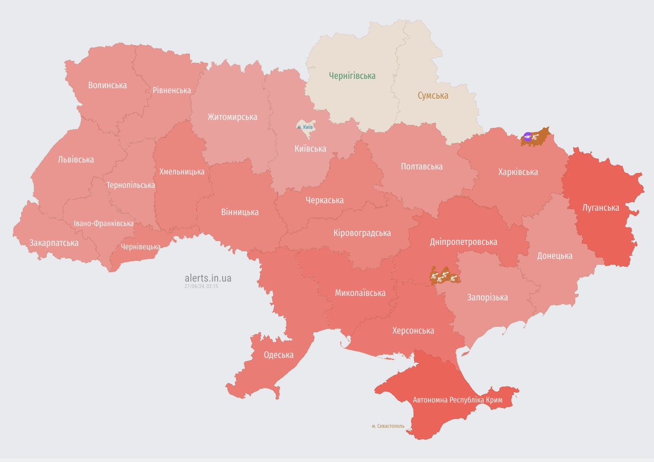 Над Украиной фиксируют несколько групп "Шахедов": где возможна атака