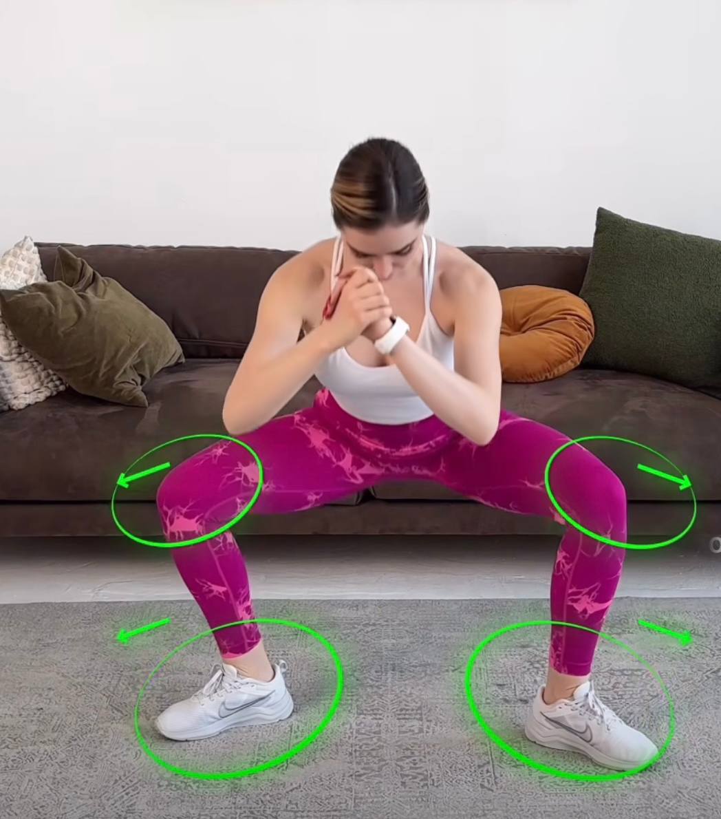 Тренер показала вправи, які допоможуть позбутися в'ялості шкіри на ногах та стегнах