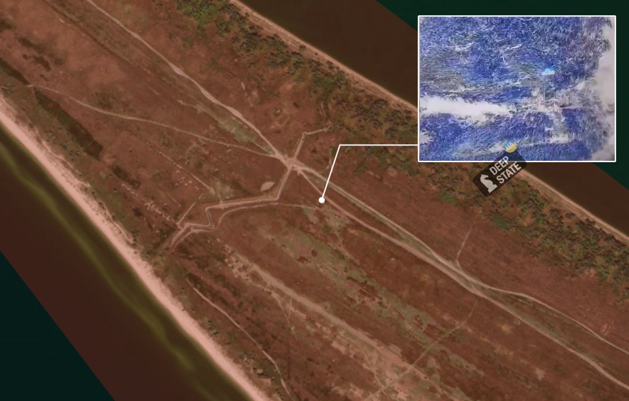 ГУР встановило прапор України на тимчасово окупованій Кінбурнській косі (відео)