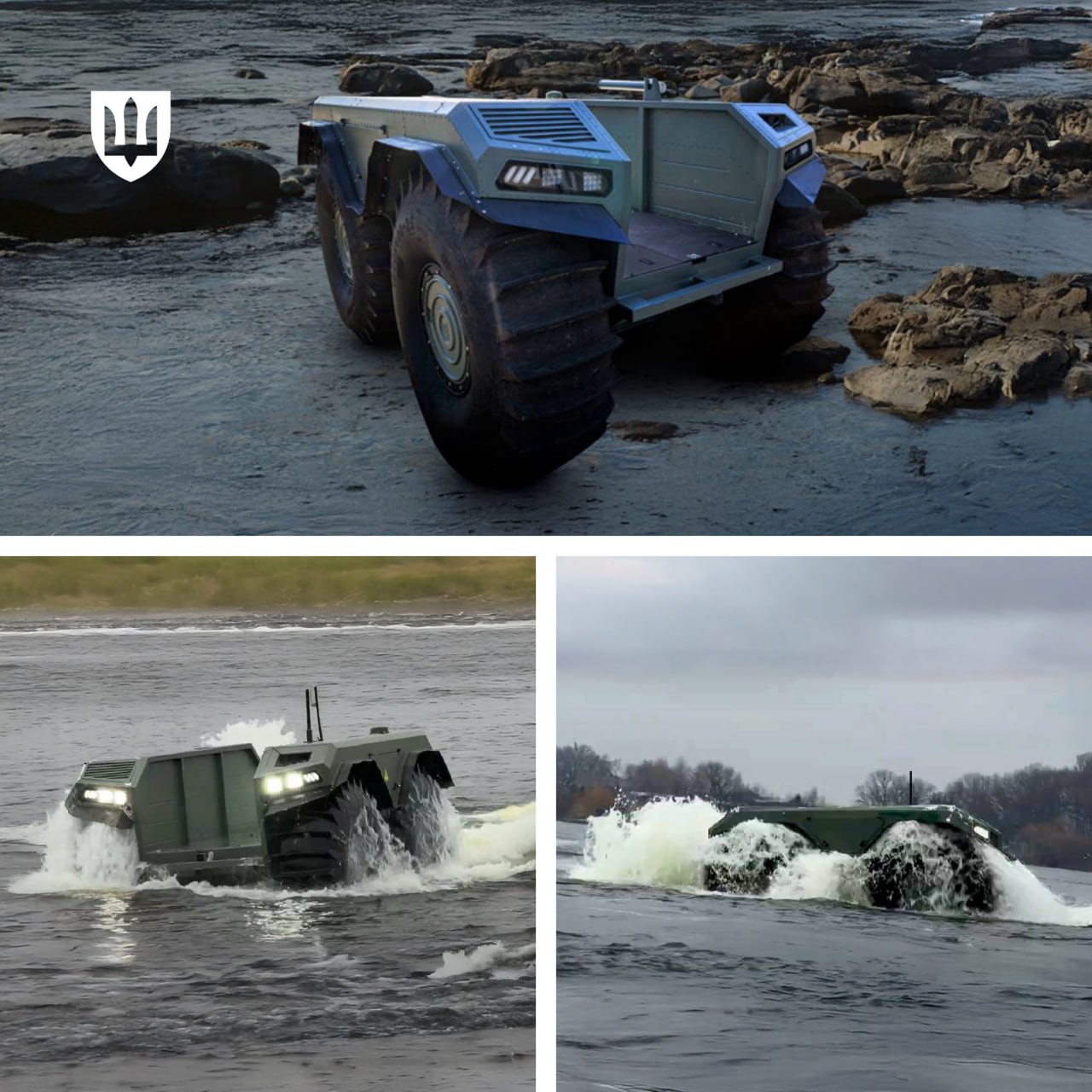 Работает в сложных условиях. ВСУ получат беспилотную платформу-амфибию UNEX UGV