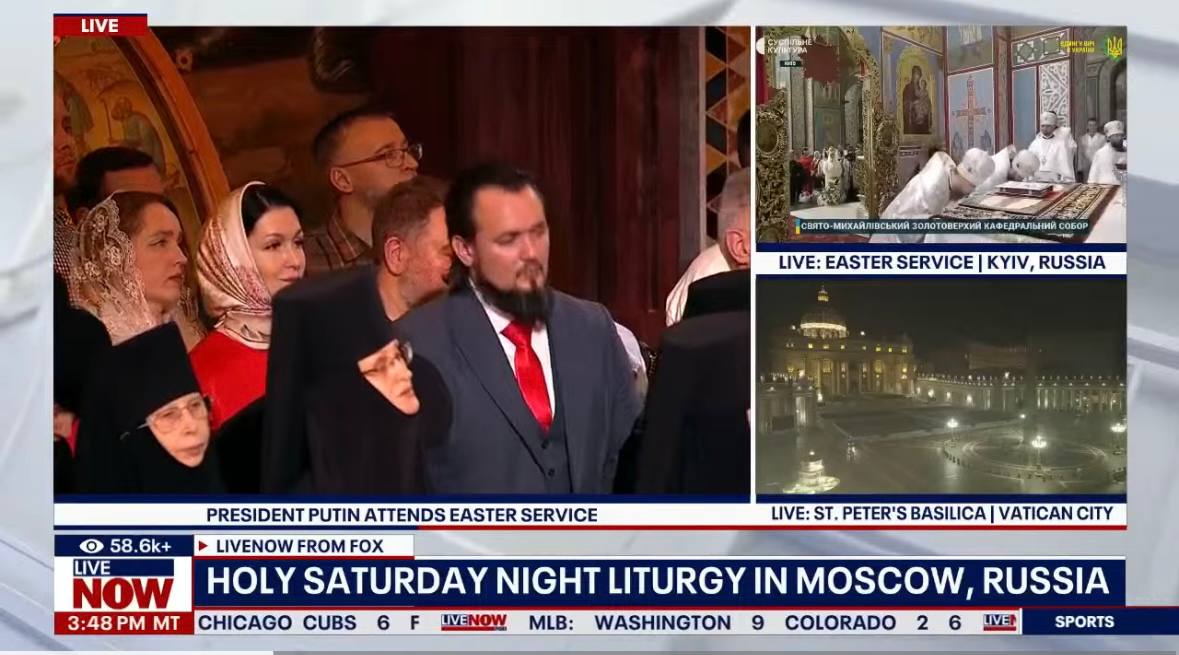 Fox News транслював Великдень з Москви та зробив Київ "російським"