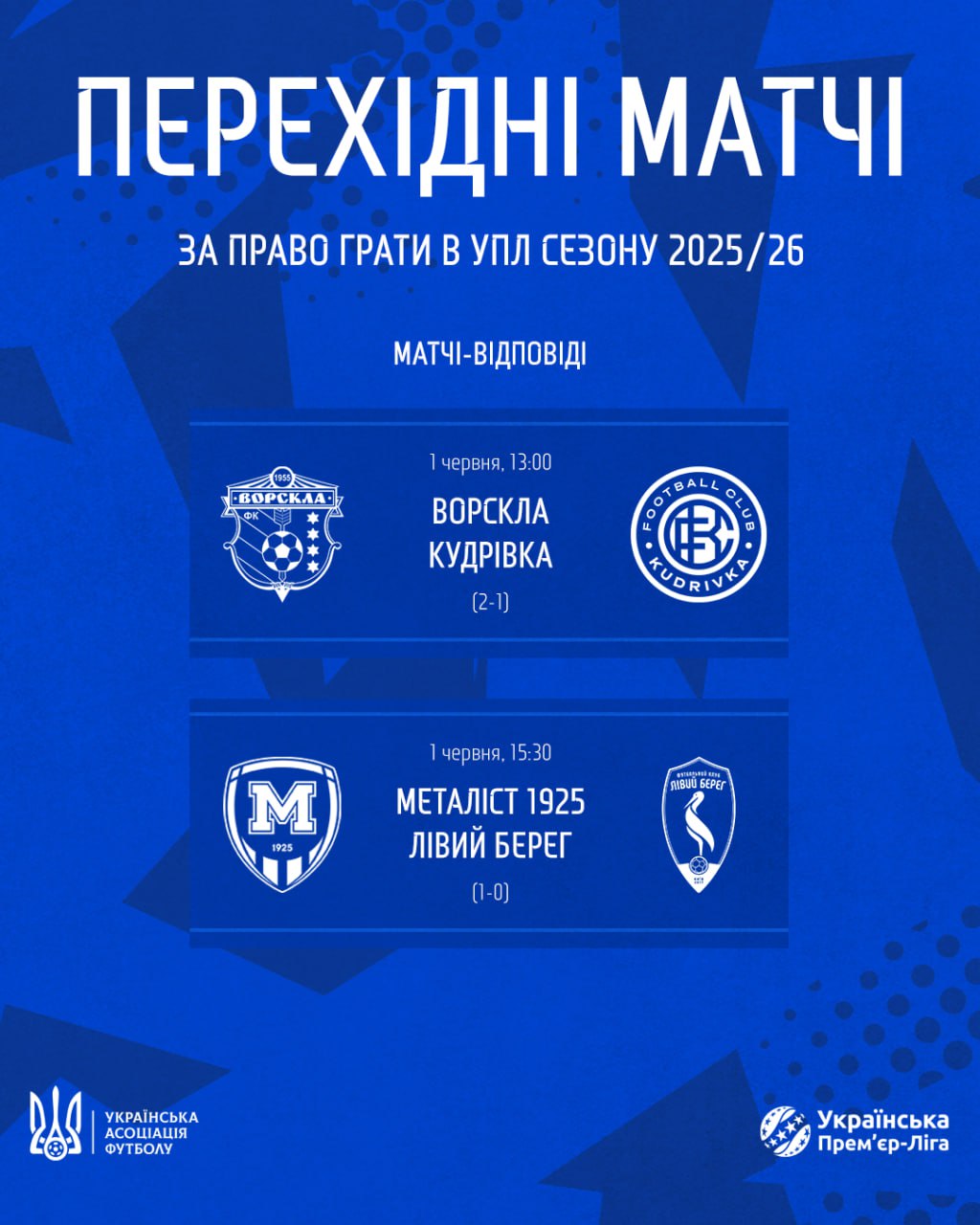 Хто зіграє в УПЛ наступного сезону? Сьогодні вирішальні матчі плей-офф: розклад та де дивитися