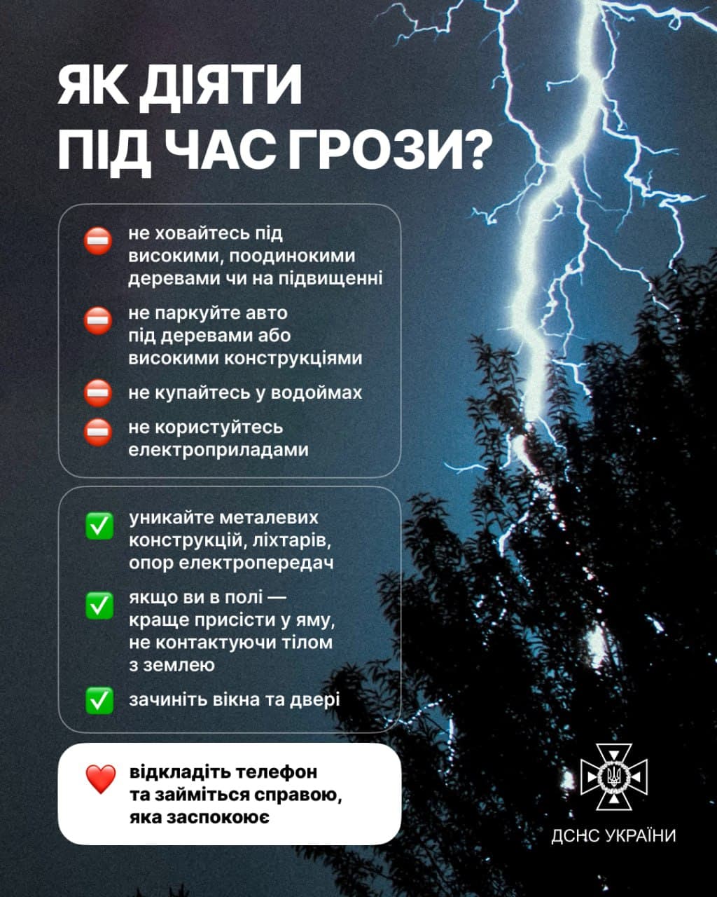 Грозы накроют несколько областей Украины: синоптики предупреждают о непогоде
