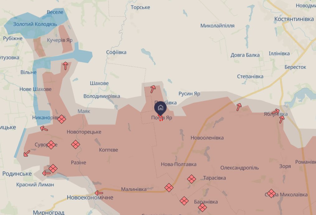 Росіяни окупували Попів Яр на Добропільському напрямку, - ОСУВ "Дніпро"