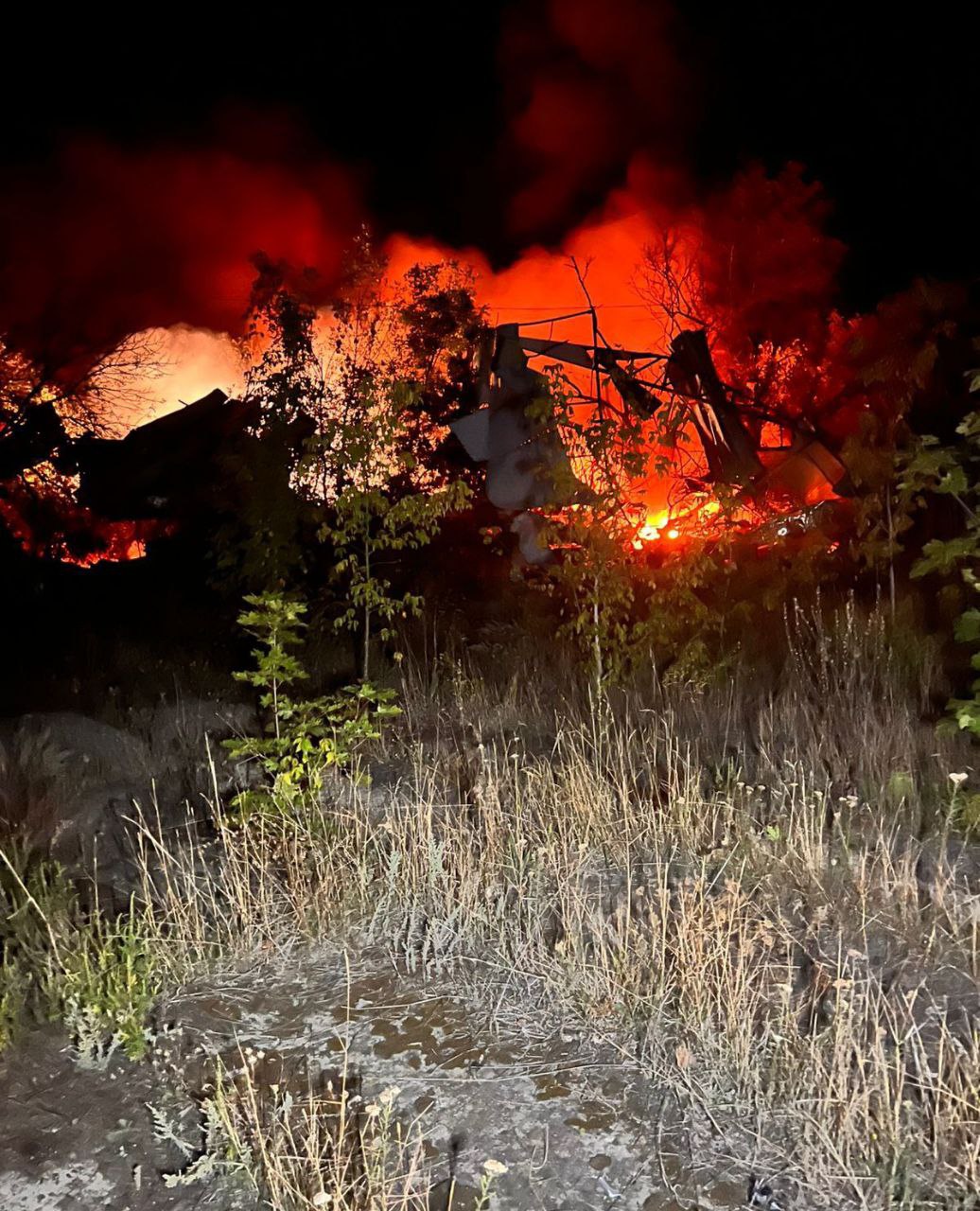 Ночной обстрел Чугуева: россияне ударили по неработающему гражданскому предприятию