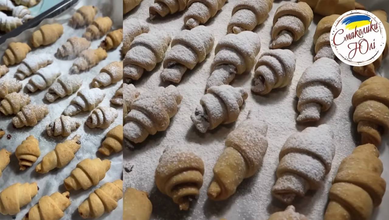 Смачні рогалики з повидлом без розпушувача та дріжджів: легкий рецепт