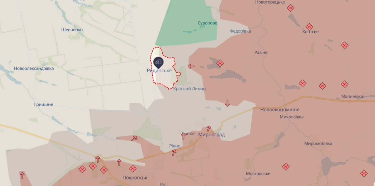 Родинське під контролем Сил оборони, ворог зазнає значних втрат, - "Азов"