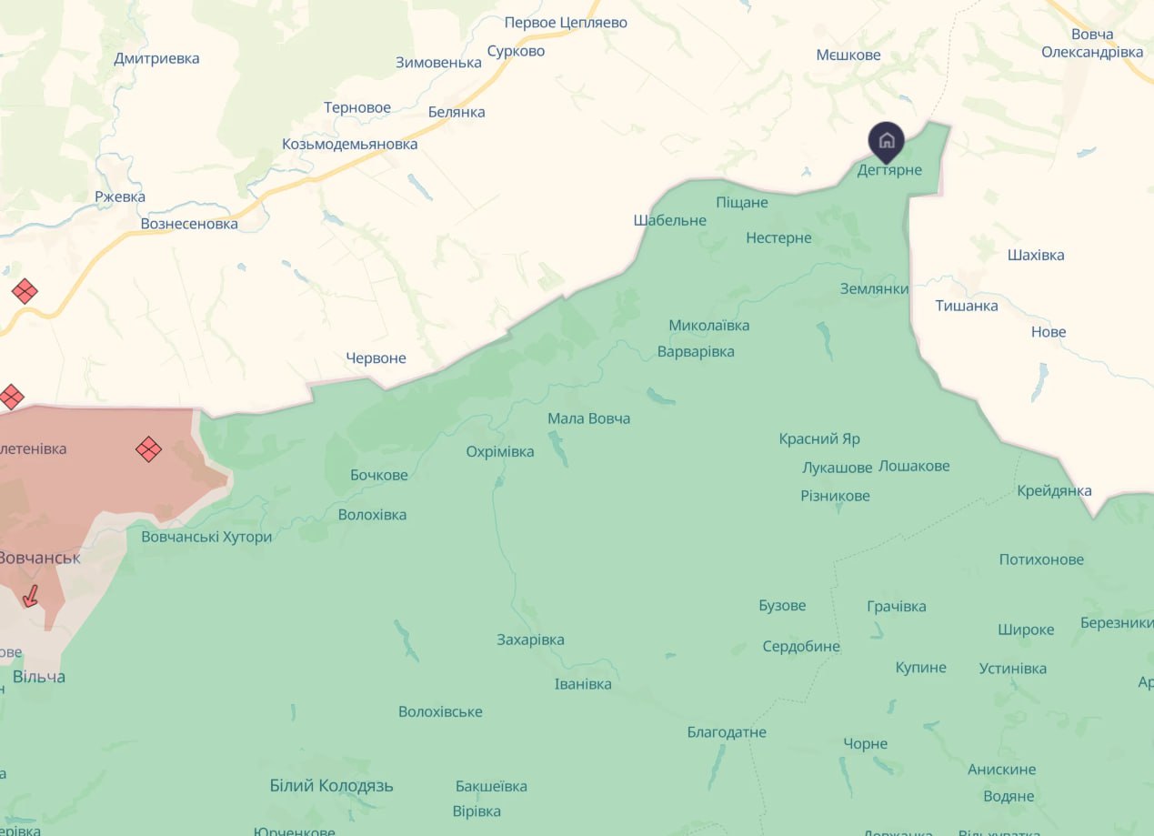 Росіяни намагалися прорвати кордон у напрямку Дігтярного на Харківщині, - ДПСУ