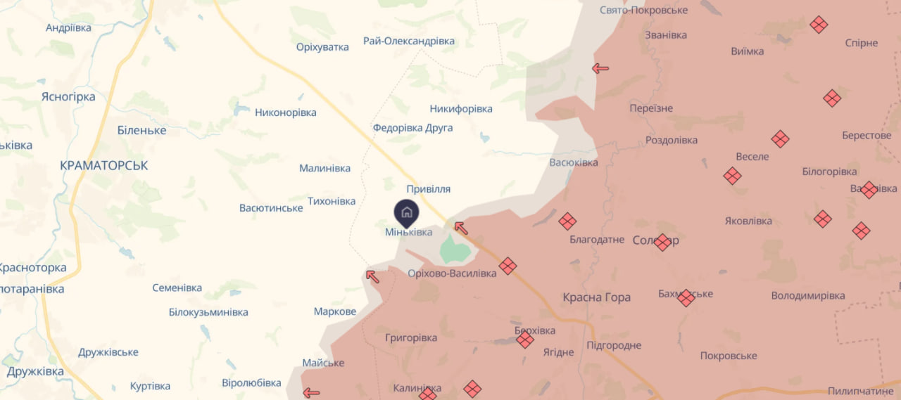 У ЗСУ спростували інформацію про захоплення росіянами села Міньківка на Донеччині