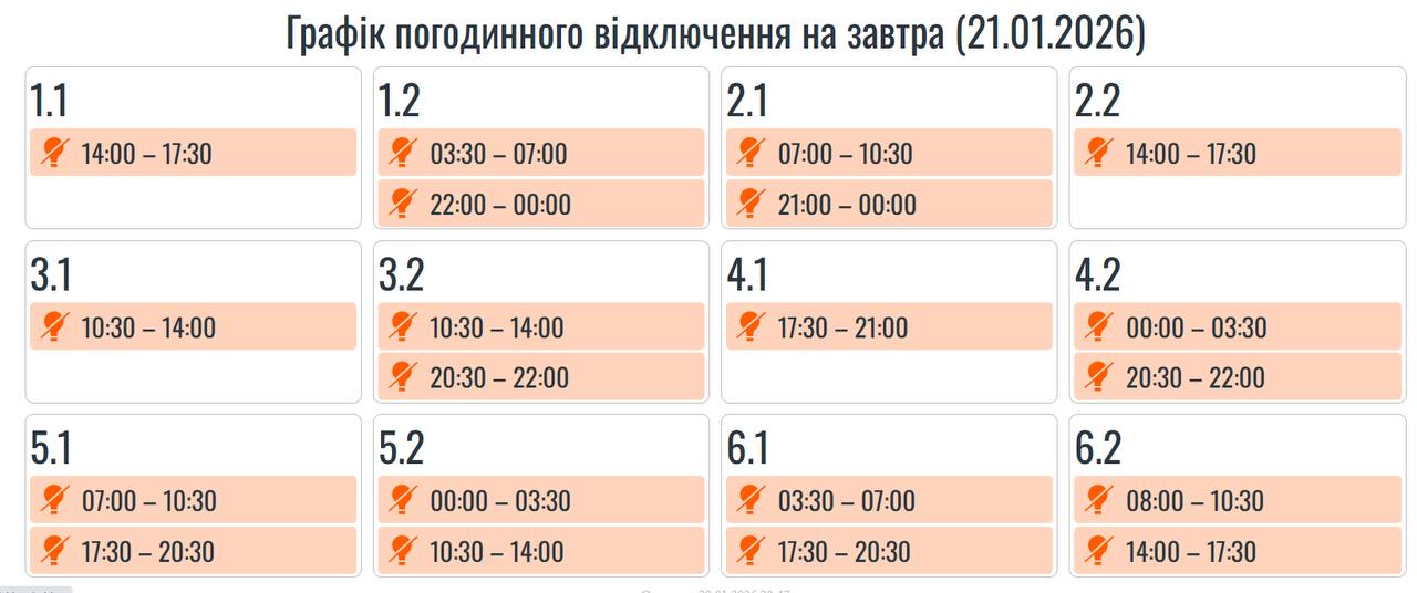 Жорсткі графіки та аварійні відключення: як сьогодні вимикають світло по всій країні