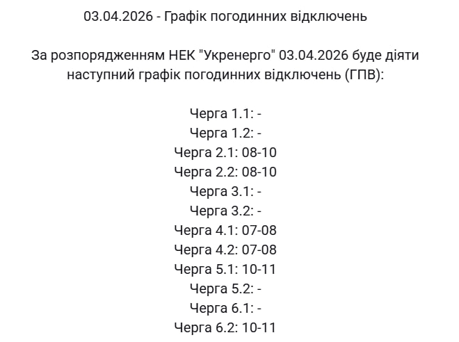 Графіки діятимуть, але не весь день: де і як сьогодні вимикатимуть світло