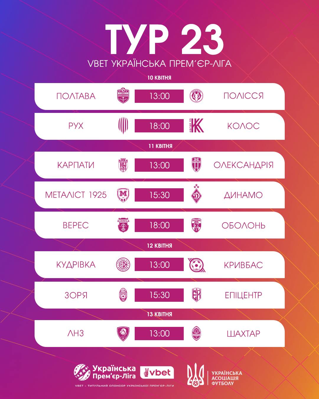 "Золотой" матч УПЛ и репетиция финала Кубка: главные интриги 23-го тура, расписание и трансляции