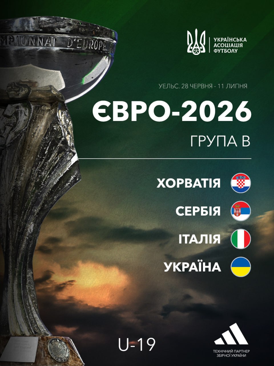 Битви з двома чемпіонами: Україна дізналася суперників на юнацькому Євро-2026
